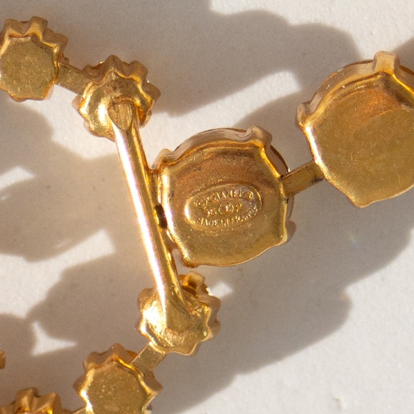 Chanel Vintage Barbie 1995 Crystal Rhinestone Embellished Chain Waist Gold Belt - Picture 9 of 16